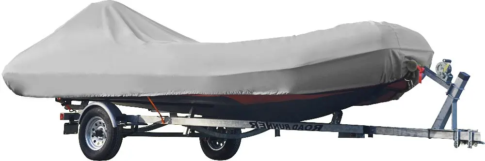 

600D PU Coated Inflatable Boat Cover,Fits 8' To 9 ' Long, 4 1/2' Wide, 16 1/2" Tall.Size: 240-270X135X50cm