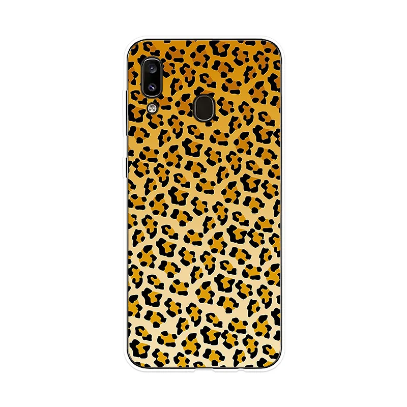 Силиконовый чехол с леопардовым принтом для Sumsung Galaxy A10 A20 A20E A30 A40 A50 A60 A70 A80