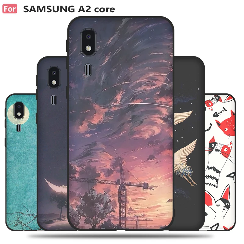 Стильный силиконовый чехол хорошего качества для телефона samsung Galaxy A2 CORE защитный