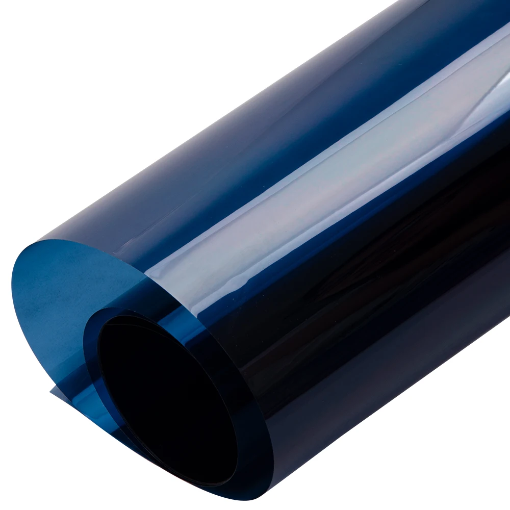

Темно-синяя домашняя декоративная Тонировочная пленка Sunice для окна, декоративное стекло для блока, защита от УФ-лучей, винил «сделай сам» 60x20 дюймов