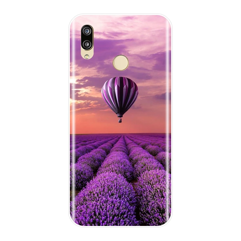 Задняя крышка для Huawei P8 P9 P10 P20 Lite 2017 мягкий силиконовый фиолетовый чехол P Smart Plus Pro