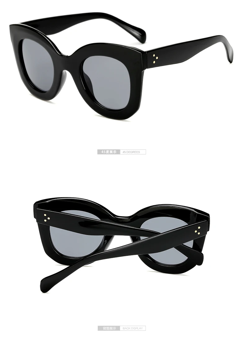 bright black Длинные брендовые дизайнерские женские Квадратные ретро мужские солнцезащитные очки, модные женские леопардовые оправы, новые очки AM6856 - Цвет линз: bright black