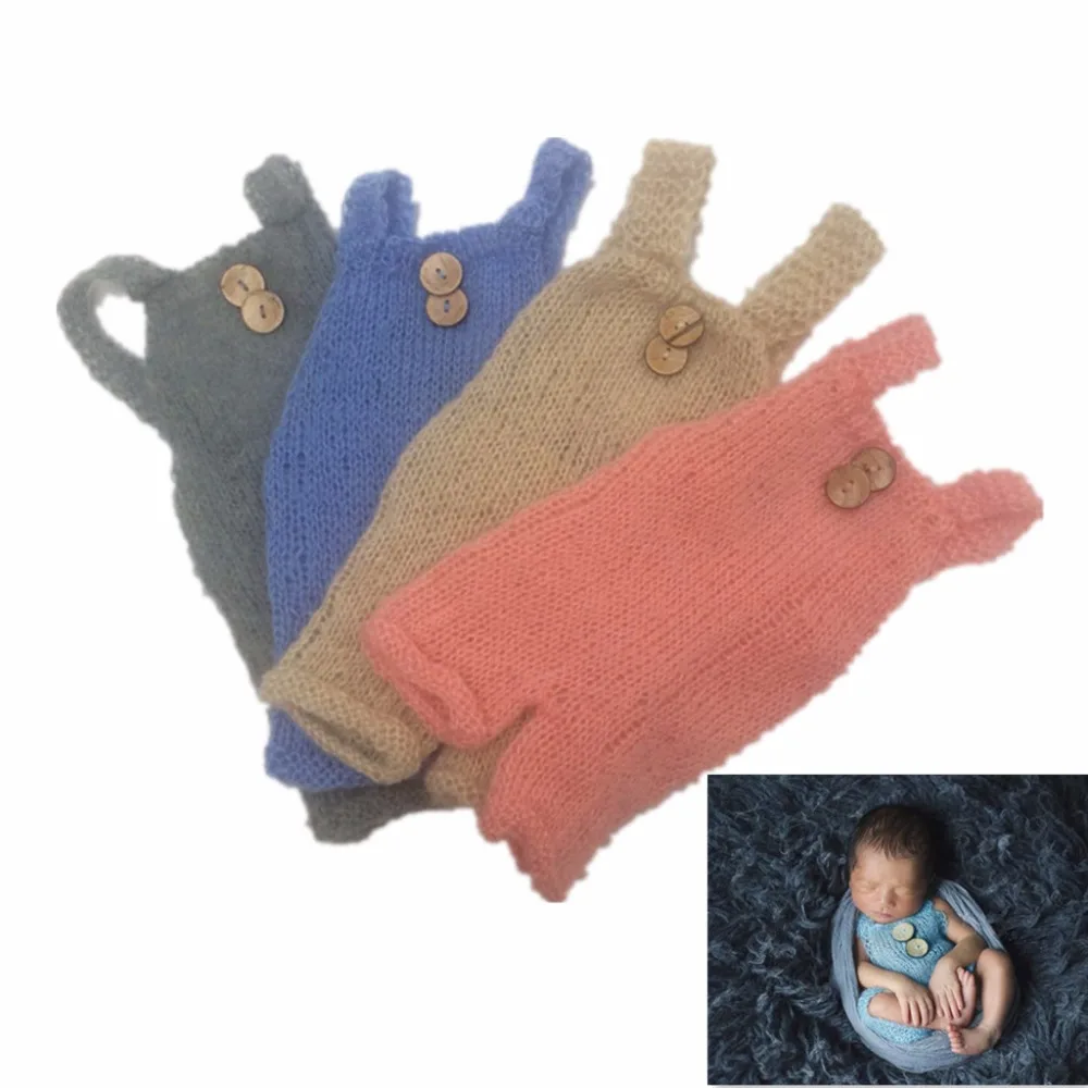 neonatal beauty mom suspenders hand-woven wool boy girl soft mohair suit |