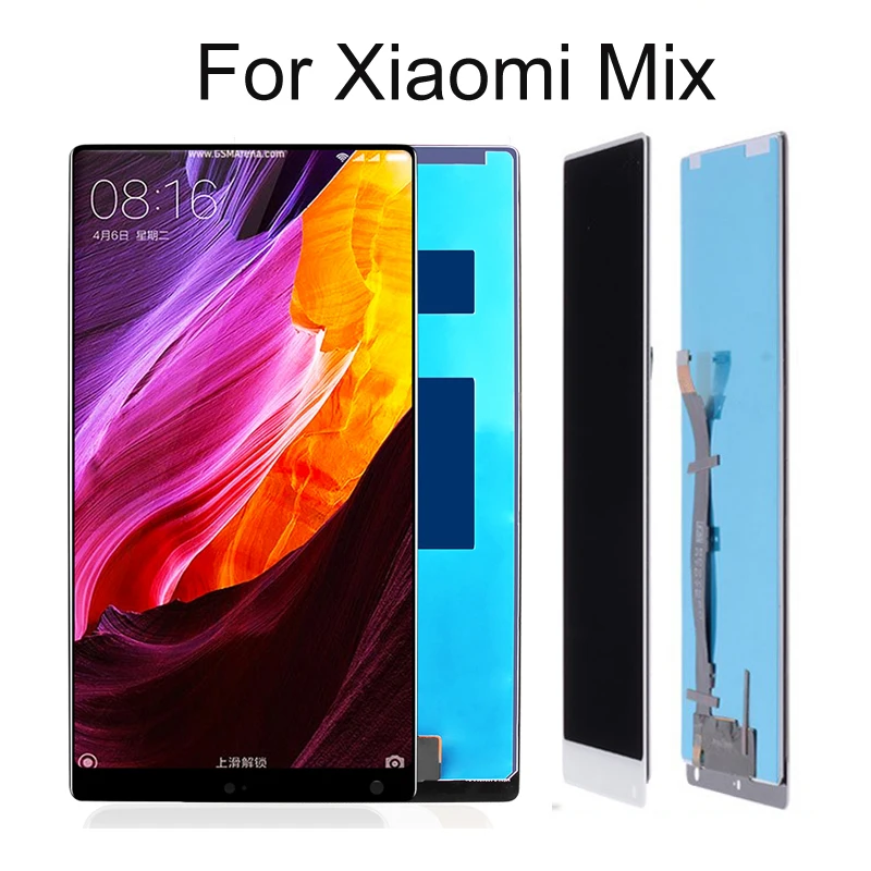 6,4 дюймов, ЖК-дисплей для Xiaomi Mi, смешанный экран, ЖК-дисплей, дигитайзер для Xiaomi Mi, смешанный экран, Микс, черный, белый, запасные части