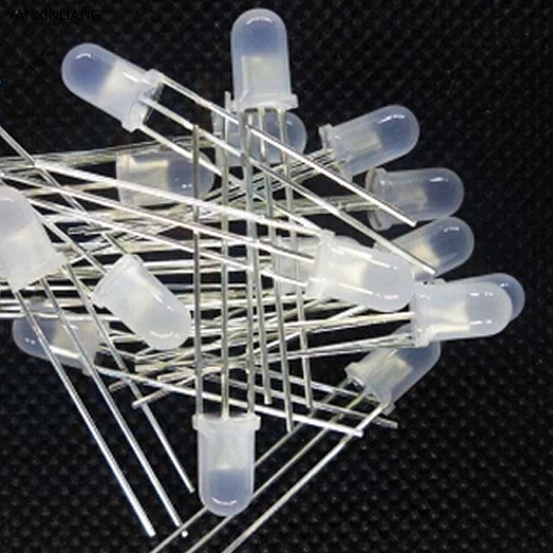 10 шт. LED 5 мм круглый рассеянный красный и зеленый два общих анодных светодиодных