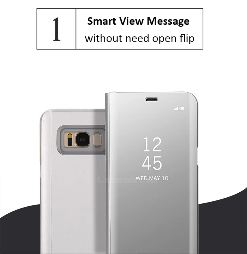 Оригинальный чехол Leanonus с подставкой для samsung Galaxy S6 S6Edge S7 Edge умный просмотра