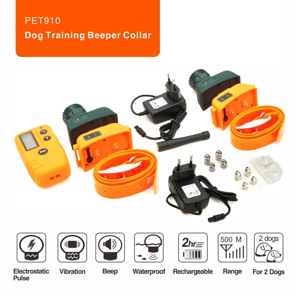 Дистанционное обучение и бипер Ошейники электронный ошейник собаки пульт