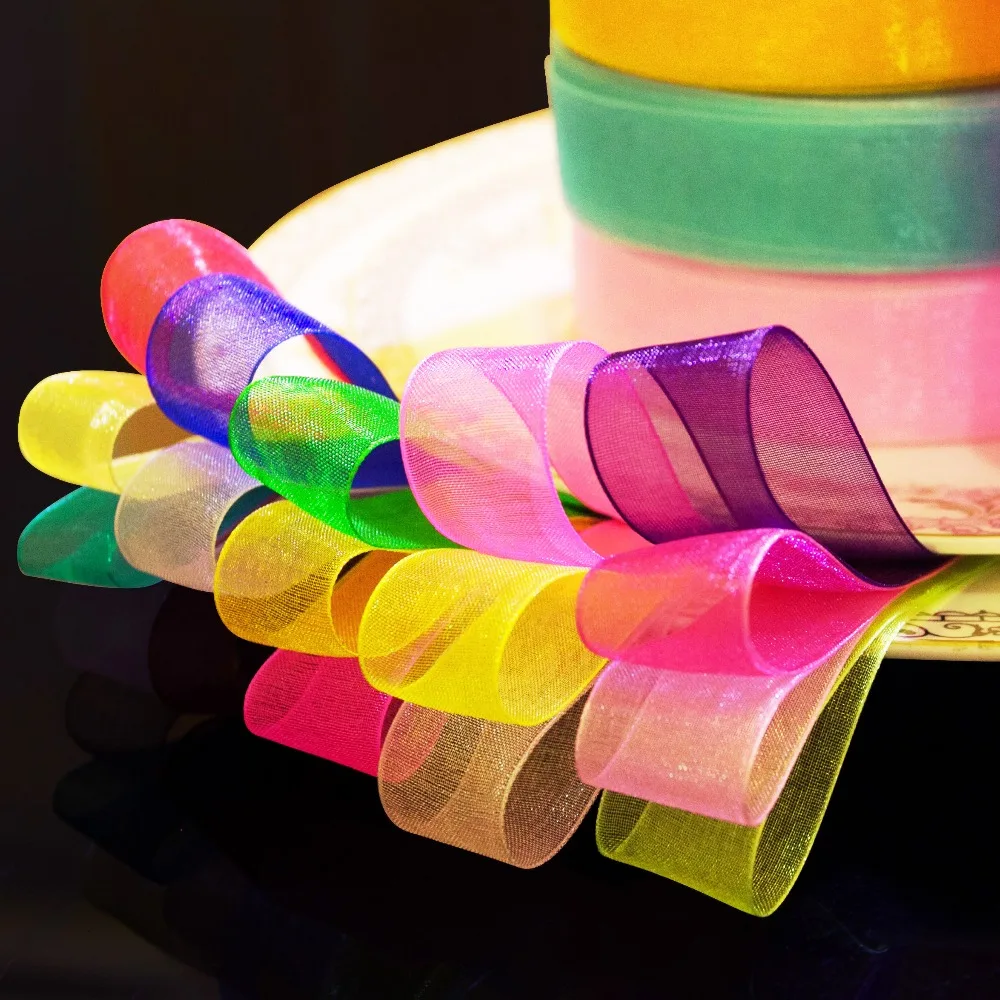 Лента из органзы 90 м/лот ширина 2 5 см | Дом и сад