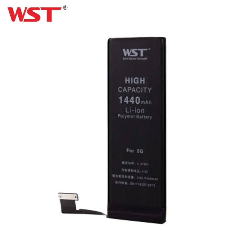 WST аккумулятор для iPhone 5 1440mAh Сменные Аккумуляторы 5G с бесплатными инструментами