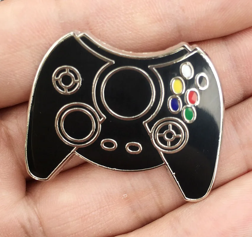 Original Xbox Игровой коврик классические иконы Эмаль Булавка значок кнопки брошь влюбленные джинсовая нагрудная булавка 5 стилей - Окраска металла: Original Xbox