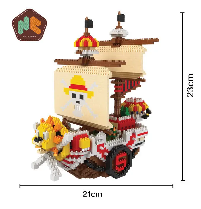 HC 9035 2691 шт цельный пиратский корабль мультфильм DIY магические блоки бриллианты строительные блоки игрушки Рождественский подарок для детей
