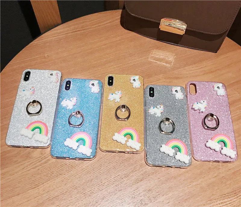 Чехлы с блестящим кольцом для Samsung Galaxy S10 Plus S10E Note 9 8 5 S9 S8 S7 S5 S6 Edge 10 Pro 5G чехлы