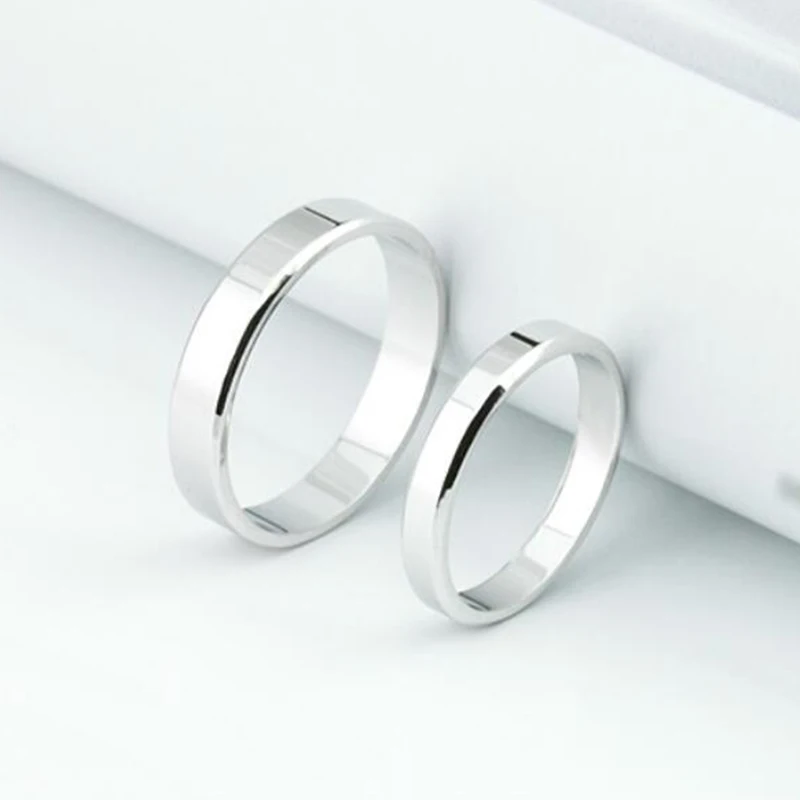 2 шт. кольца из полированной нержавеющей стали для мужчин и женщин|stainless steel ring|ring
