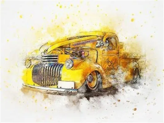 FV7044 Алмазная вышивка huacan Распродажа мультфильм автомобиль изображение горного хрусталя 5D DIY мозаичная Полная площадь алмазная живопись Домашний Декор подарок - Цвет: FV7044