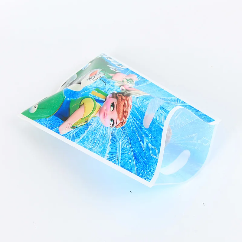 10 шт./компл. disney мультфильма «Холодное сердце Подарочный пакет Анна вечерние принадлежности для детей счастливыми День рождения украшения пакет для конфет
