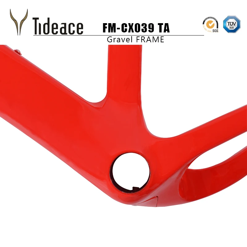 Tideace Post mount Aero Carbon gravel велосипедная Рама S/M/L диск для велосипеда углеродный BB386 accpet