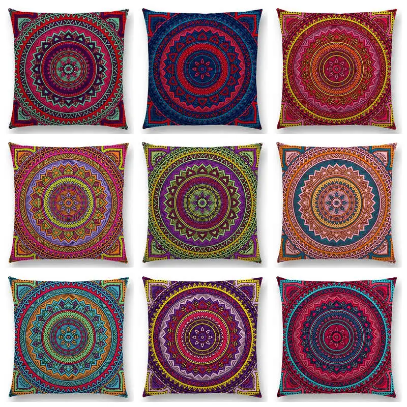 Хиппи Мандала Бохо Радуга Цветочный узор Солнце Луна цветы мечта фантазия