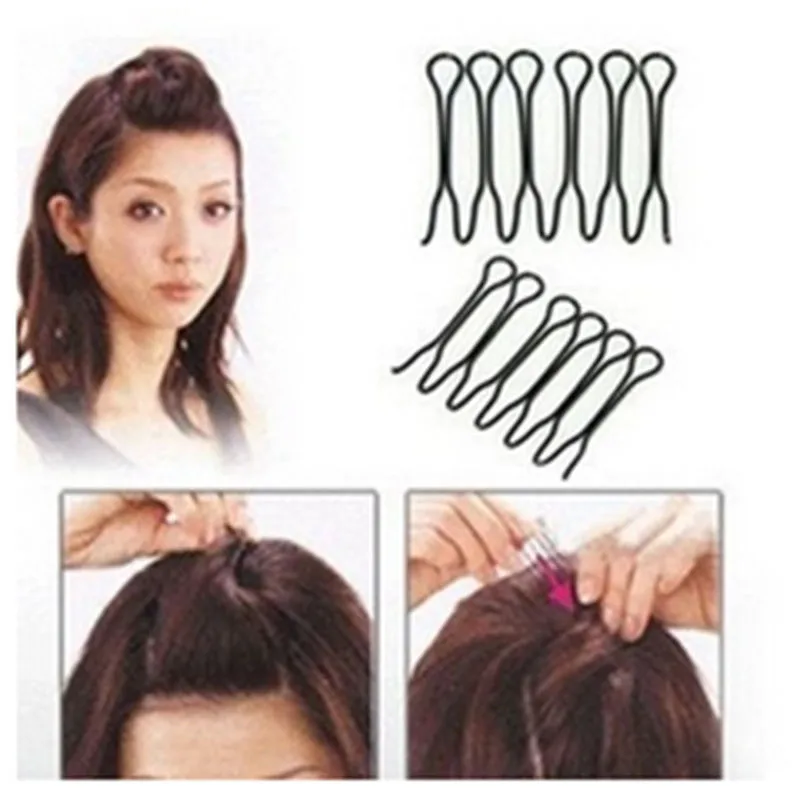 Заколка пряжка для волос металлическая черная 4 шт.|accessories for hair|accessories forhair barrette |