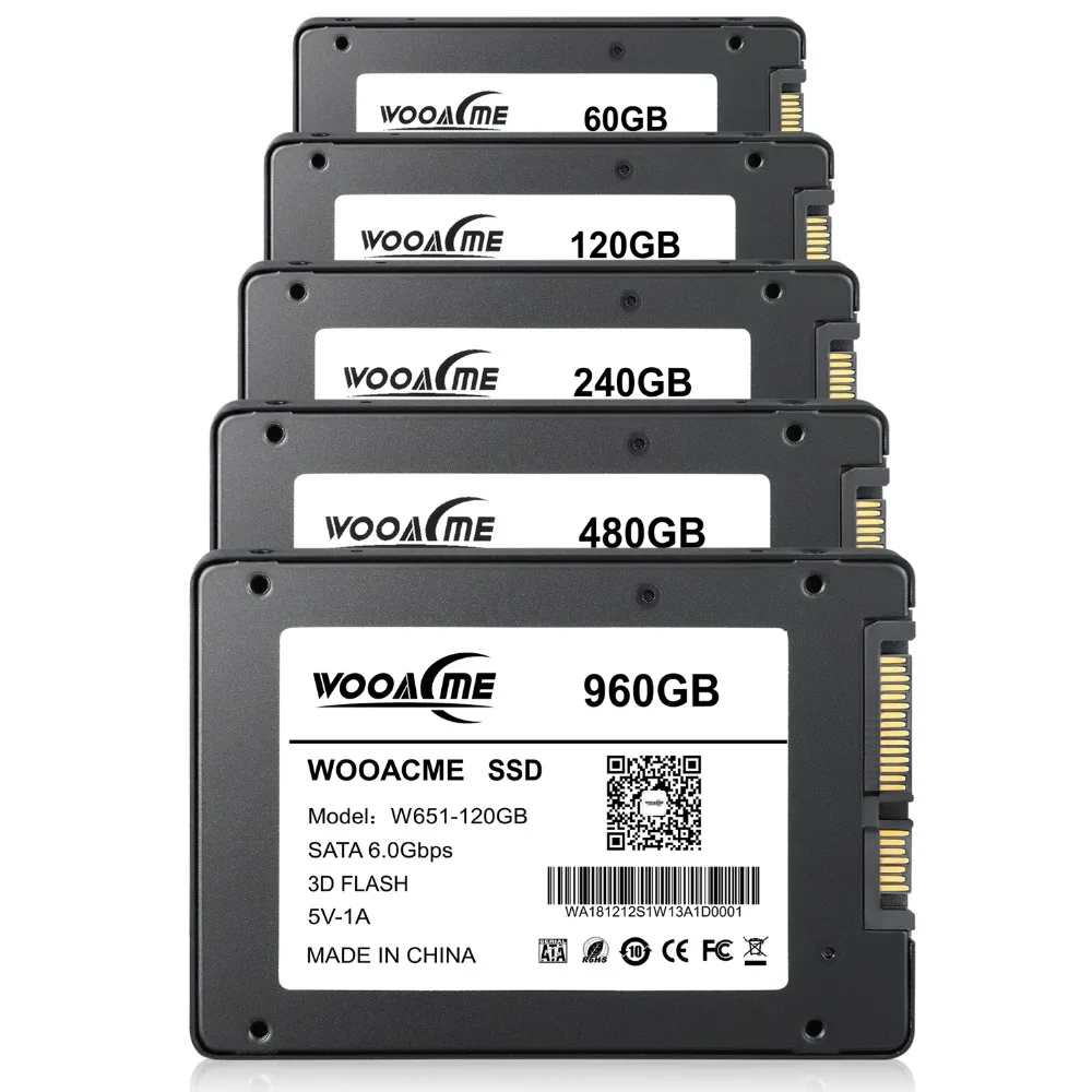 Wooacme W651 SSD 120 ГБ 240 ГБ 480 ГБ 2,5 дюйма SATA III SSD ноутбук PC 120 240 480G внешний твердотельный накопитель