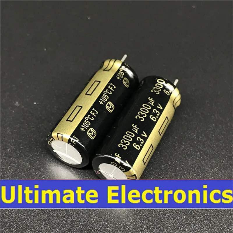 

10pcs 3300uF 6.3V FJ Series 10x25mm Low ESR 6.3V3300uF Motherboard Capacitor