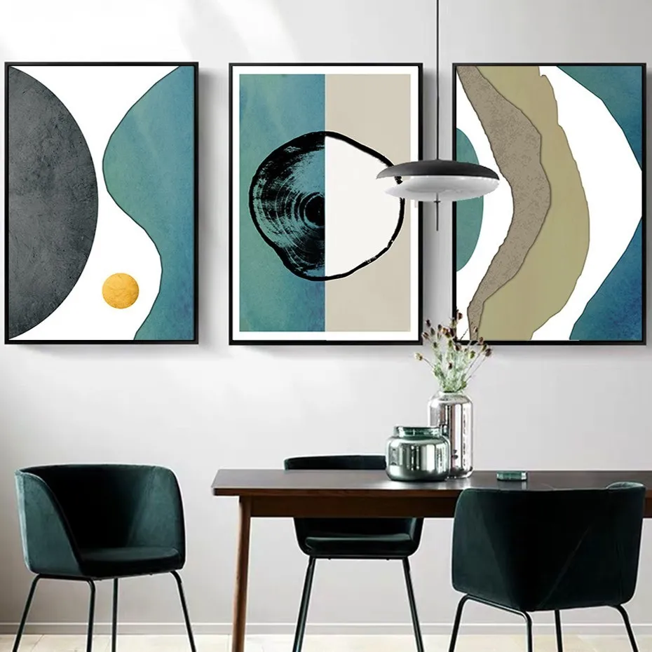 Abstract Striped Geometric Scandinavia Canvas Painting Posters Prints Wall Art Pictures for Office Living Room Home Decor | Дом и сад