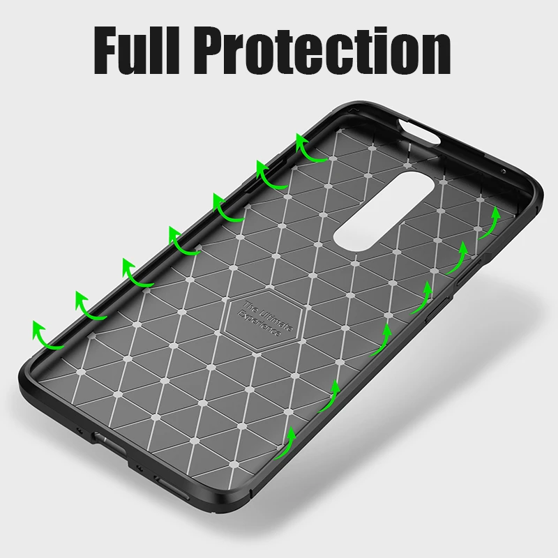 For Xiaomi Mix 3 Case for Mi8 lite Carbon Fiber texture Shockproof Soft TPU Back Cover Mi Max 6x Shell Redmi Note 6 | Мобильные