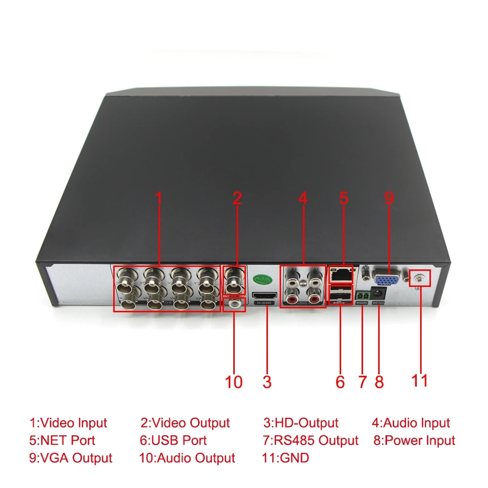 OOSSXX 8CH DVR 4.0MP HDMI CCTV Системы видео Регистраторы 1 шт. 2650*1440 безопасности