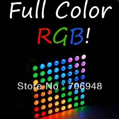 8x8 матрица RGB светодиодный общий анод диффузный Arduino полный цвет Arduino|arduino full|rgb