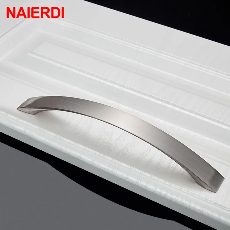 naierdi 10pcs cabinet handles knobs aluminum alloy door kitchen knobs cabinet pulls drawer furniture handle hardware free global shipping