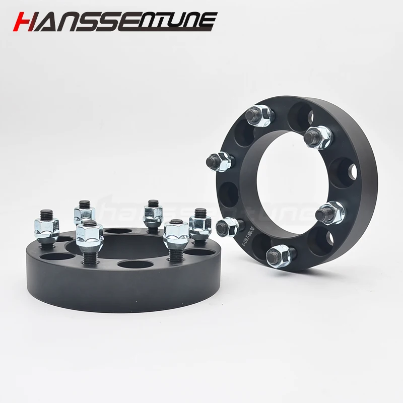 

HANSSENTUNE 4PCS Car Wheel Spacers Adapters Accessories Thickness 6x139.7mm 108CB 35mm Adapters fit for most 6 Lug 6x5.5"