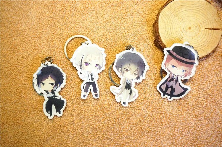 4 шт./лот аниме Bungou бродячие собаки атсуши накажима акриловый брелок экшн Фигурки