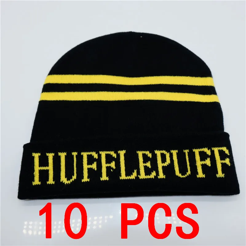 10 PCS No badge cap 10 шт/партия Гермиона шляпы галстук перчатки носки Гриффиндор Слизерин Hufflepuff Кепка Когтевран косплей костюм мужчины женщины шарф для мальчика, девочки - Цвет: 10 PCS No badge cap