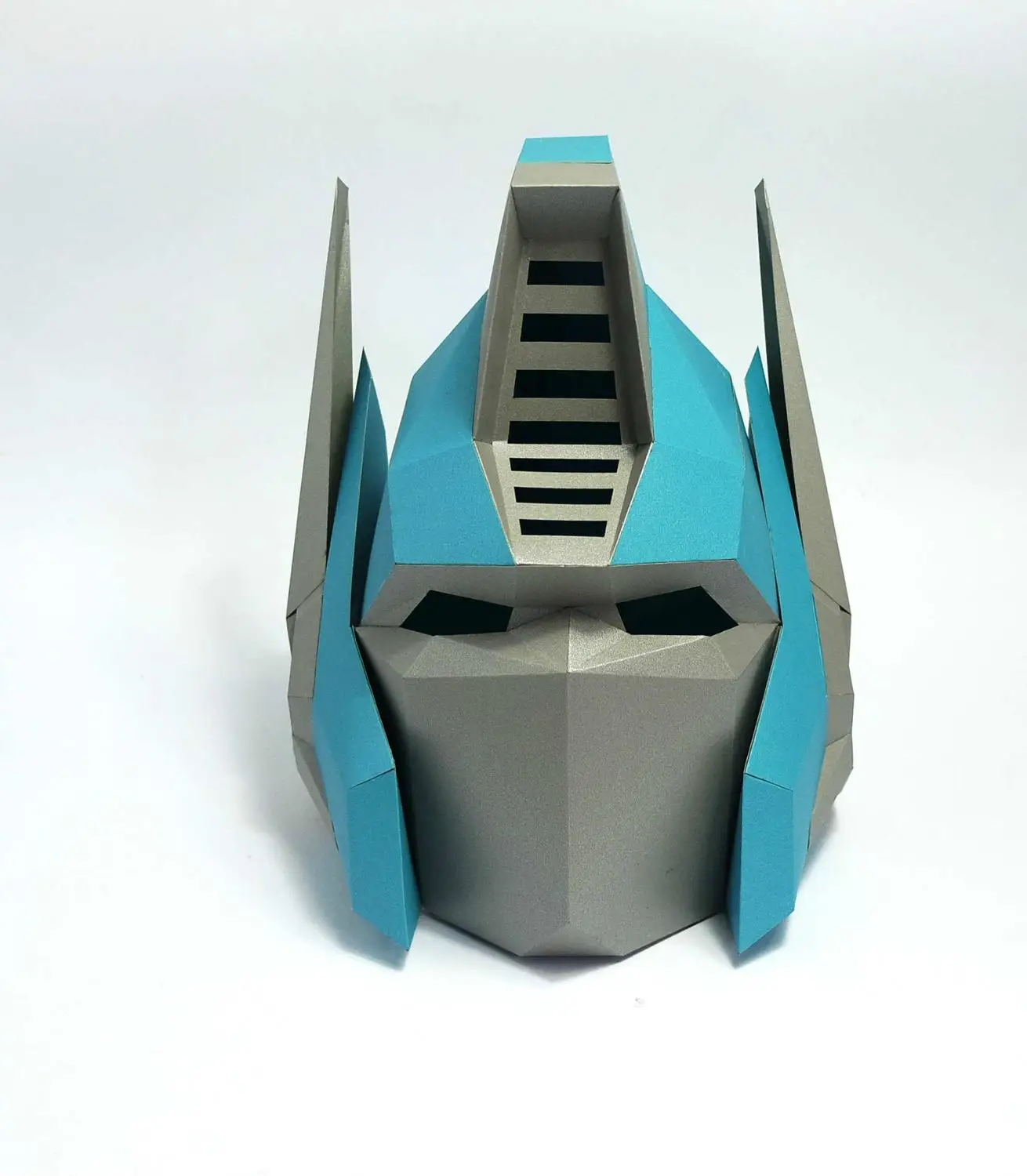 As picture Бумажная маска 3d Оптимус Прайм костюм Косплей DIY Бумага Ремесло Маска модели Рождество Хэллоуин выпускной вечер вечерние подарки - Цвет: As picture