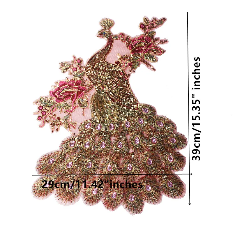 10 шт. Кружевная аппликация в виде павлина|garment accessories|embroidered lacelace fabric |
