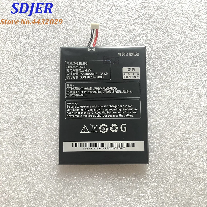 

for Lenovo 3550Mah BL195 L12T1P31 Battery original Li-ion BL-195 For Lenovo A2 R6907 BL195 A2107 A2107A A2207 A2207A-H