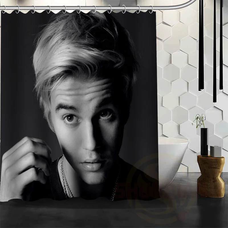 

Best Nice Custom Justin Bieber Shower Curtain Bath Curtain Waterproof Fabric For Bathroom MORE SIZE WJY#46