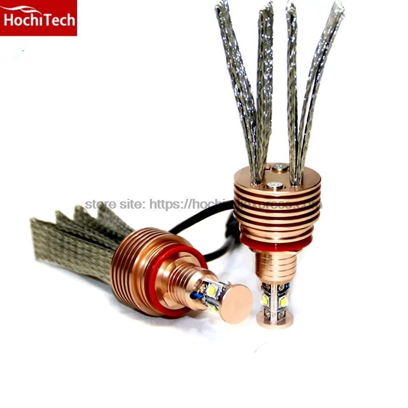 HochiTech ангельские глаза светильник 80 Вт H8 5500LM 6000K белый Светодиодный Маркер для BMW