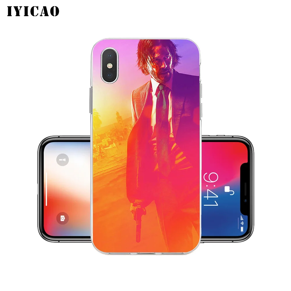 Мягкий силиконовый чехол IYICAO для iPhone X XR XS MAX 6 6s 7 8 Plus 5 5S SE TPU|Чехлы-накладки| |