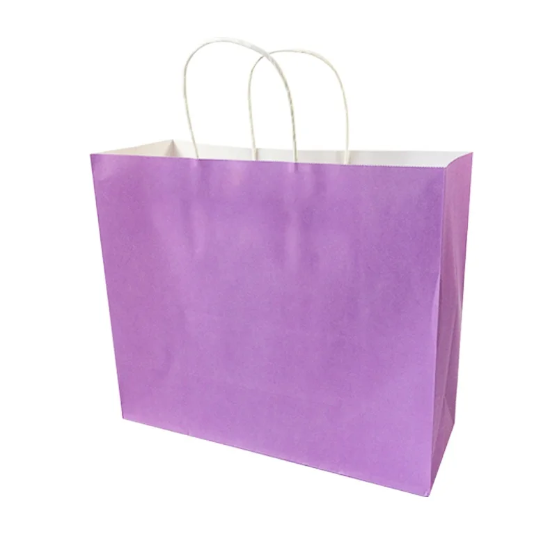 Пакеты Multifuntion из крафт бумаги с ручкой горизонтальная версия для подарвечерние