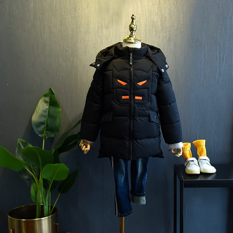 MANNY/зимнее Детское пальто зимние куртки для мальчиков и девочек с ушками Детские