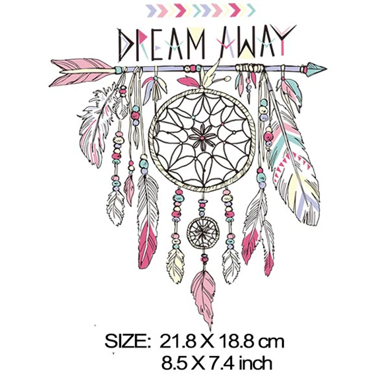ONESAID перья Бохо Ловец снов теплоотводящая накладка моющийся принт на футболке DIY