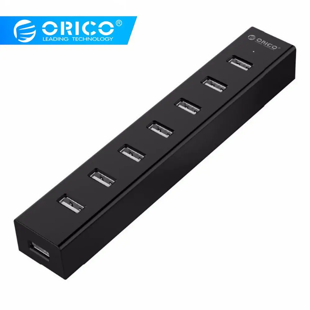 ORICO usb хаб Мульти 7 портов USB 2 0 Разветвитель переключатель с 30 см кабель для