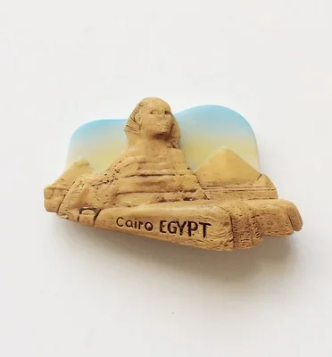 Египет Фараон Пирамида Египет туристический сувенир 3D смолы магнит на холодильник ремесло