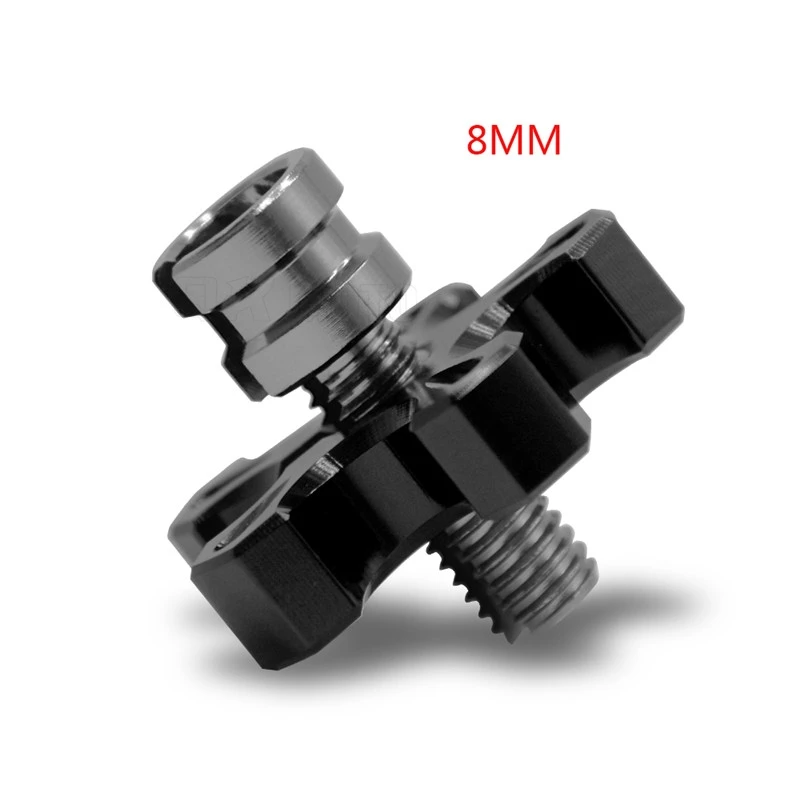 Black 8M Для Honda Hornet 600 700 900 NC700X ABS VTR 1000 SP-1 SP-2 8 мм-10 мм Универсальный Мотоцикл CNC алюминиевый кабель сцепления провода регулятор - Цвет: Black 8M