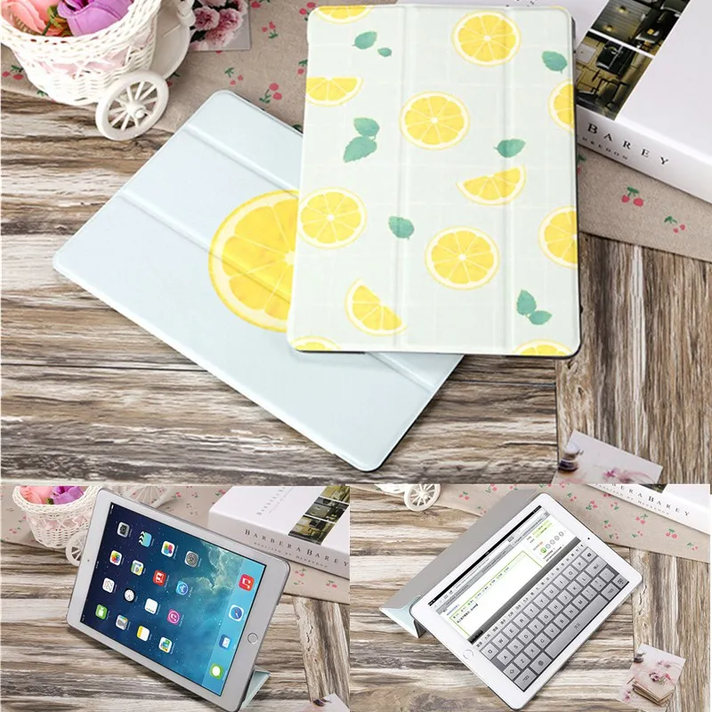 Ультратонкий чехол Lemon для iPad 2018 9 7 2017 FundaSmart Чехол Air 2 Mini 1 3 4 5 Tablet|Чехлы планшетов и
