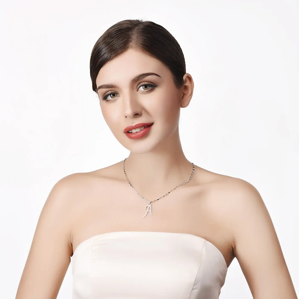 Начальная Письмо Подвески и Ожерелья Женщины/Мужчины Персонализированные