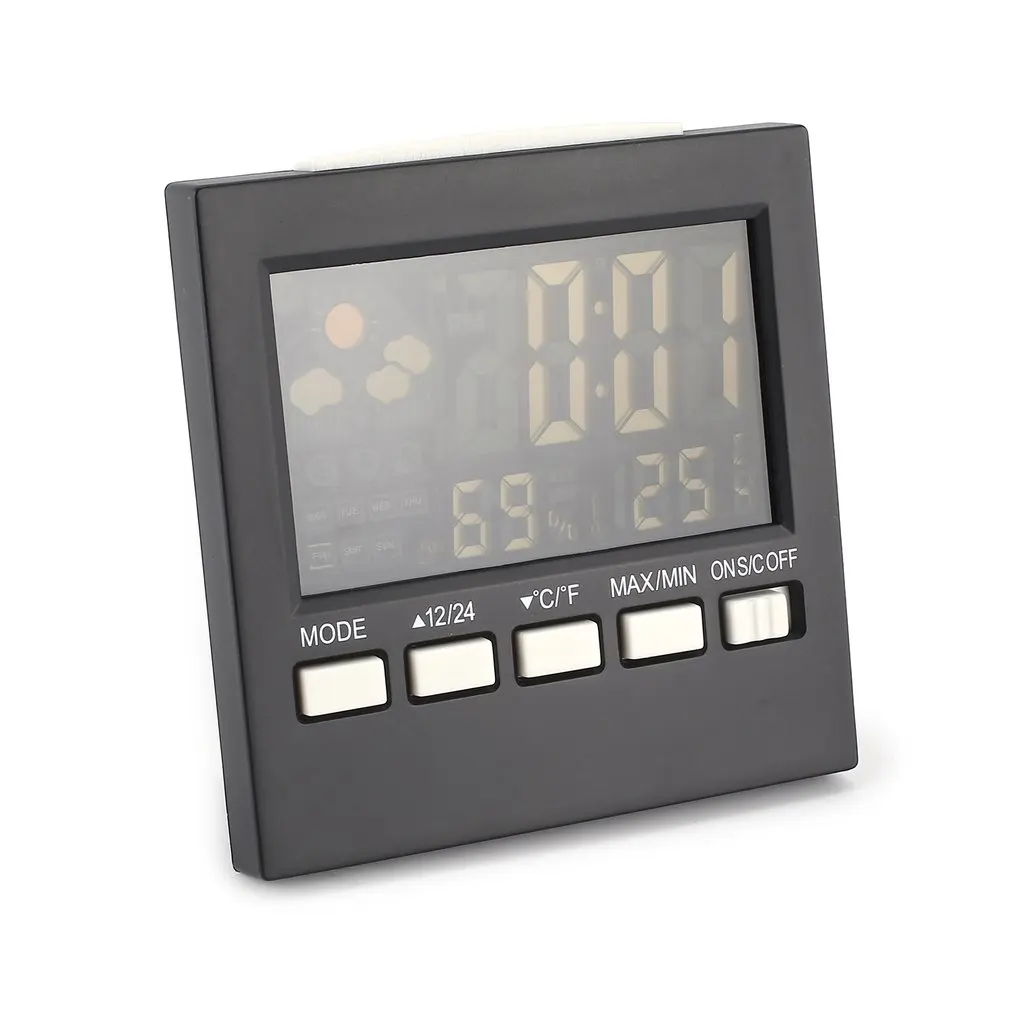 Многофункциональный цветной экран календарь метеостанция часы Влажность