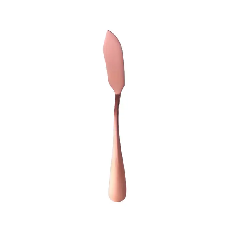 Rose Gold QueenTime лопатки из нержавеющей стали для масла нож для сыра маленький сэндвич-распорка скребок для хлеба, крема, торта инструменты для выпечки - Цвет: Rose Gold