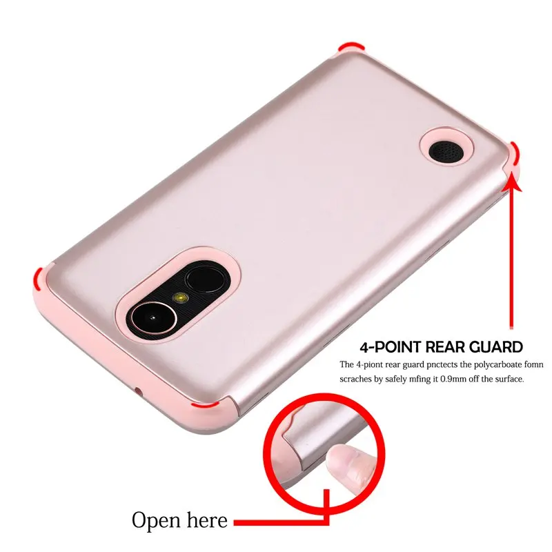 Противоударный жесткий гибридный защитный чехол для LG K20 Plus/LG K10 /LG LV5/LG K20 V