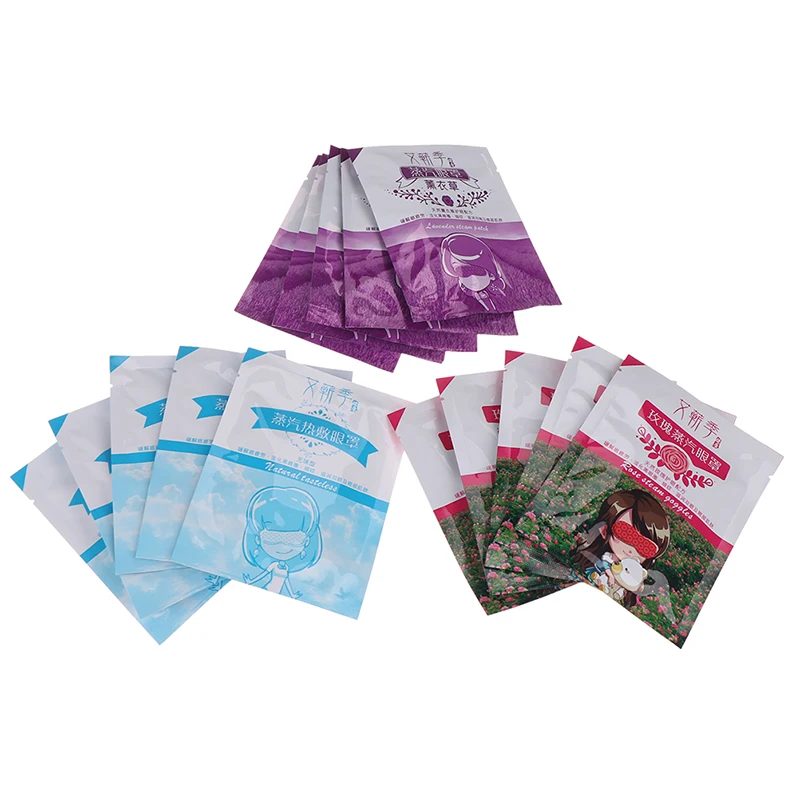 5 шт/лот Лавандовая Роза безвкусная Паровая Горячая согревающая маска для глаз